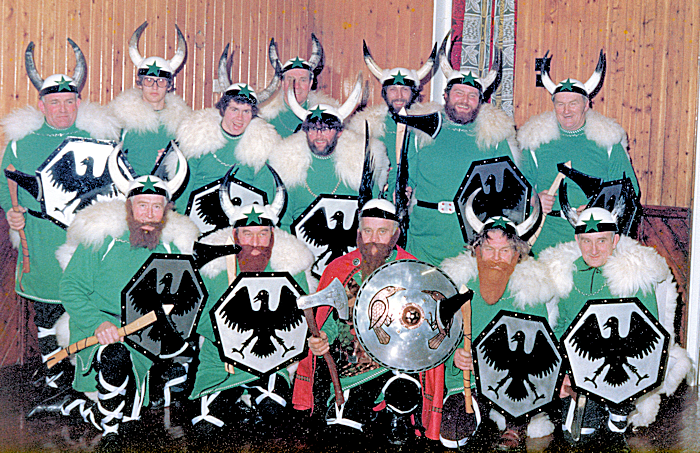 JArls squad in Hillswick Hall