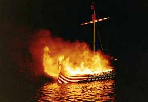 Galley burning