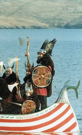 Jarl in galley