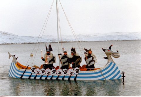 Galley on the water