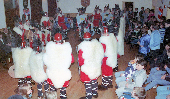 1990 Jarls squad at Sullom Hall