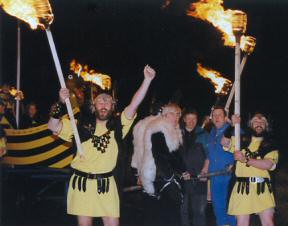 Kenny Peterson leading procession