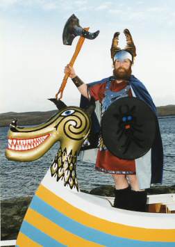 Jarl at the head of his galley