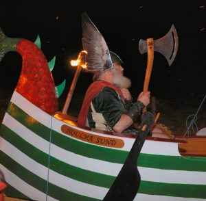 Jarl in galley
