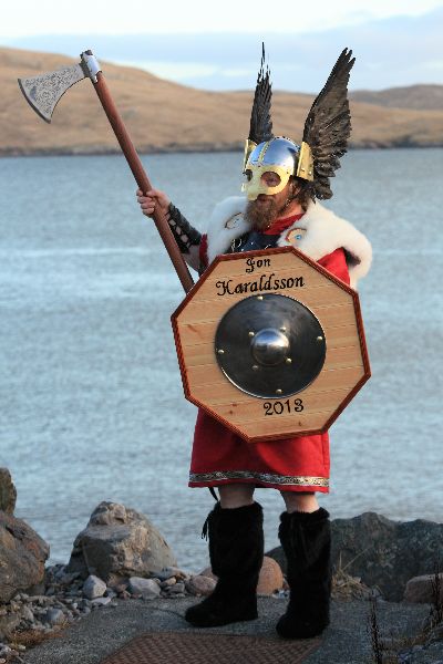 Jarl John Spall at Hillswick