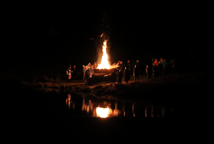 Burning the perrie galley